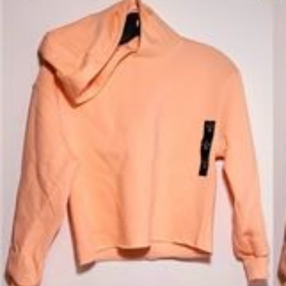 Girls art Class Fleece Hoodie, sz L(10/12), Peach Sorbet